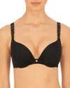 Natori Women's Pure Luxe Molded Push-up Bra 727321 In Black