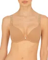 Natori Pure Luxe Underwire Push-up Bra In Cafe