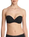 Natori Pure Luxe Strapless Contour Underwire Bra In Black