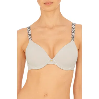 Natori Pure Luxe Underwire T-shirt Bra In Gray