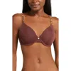 Natori Pure Luxe Underwire T-shirt Bra In Brown