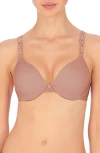 Natori Pure Luxe Underwire T-shirt Bra In Antique/ Pink Pearl
