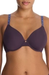 Natori Pure Luxe Custom Coverage Contour Underwire Bra In Verbena/seascape