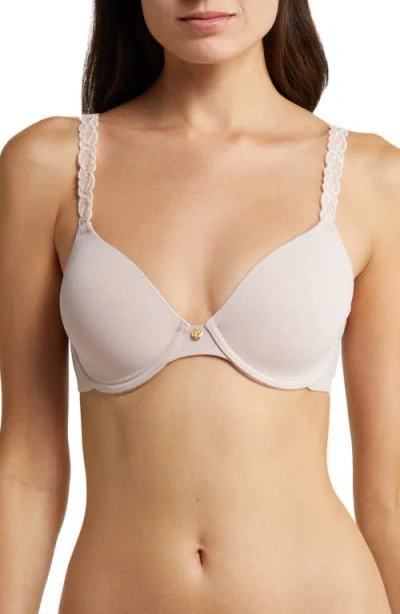 Natori Pure Luxe Underwire T-shirt Bra In Rose/pearl
