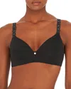 Natori Pure Luxe Custom Coverage Contour Underwire Bra In Black
