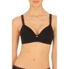 Natori Pure Luxe Wireless T-shirt Bra In Black