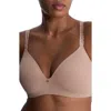 Natori Pure Luxe Wireless T-shirt Bra In Brown