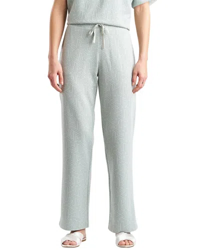 Natori Quilted Geo Knit Jacquard Straight Leg Pant In Animal Print