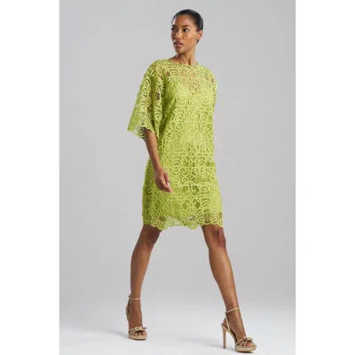 Natori Raffia Lace T-shirt Dress In Green