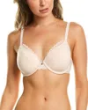 Natori Refined Wireless Plunge Bra In Beige
