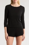 Natori Rib Essentials Short Pajamas In Black