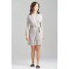 Natori Ribbed Wrap In Gray