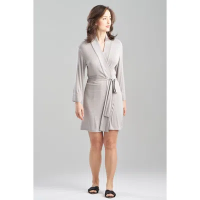 Natori Ribbed Wrap In Gray