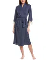 Natori Luxe Shangri-la Robe In Blue