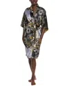 Natori Satin Robe In Gray