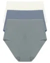 Natori Set Of 3 Bliss Bare High Waist Brief In Multi
