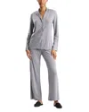 Natori Shangri La Pajama Set In Gray