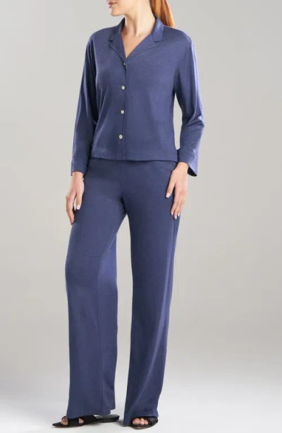 Natori Shangri La Pajama Set In Blue
