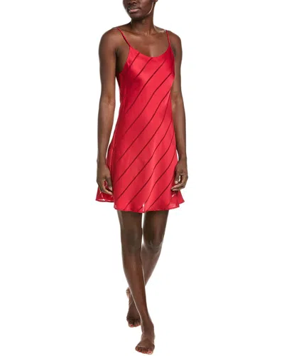 NATORI NATORI SHEER STRIPE JACQUARD CHEMISE