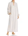 Natori Sherpa Zip Caftan In Bone