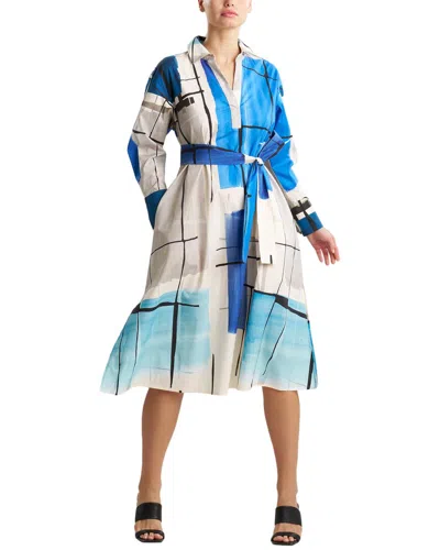Natori Shirt Dress In Blue