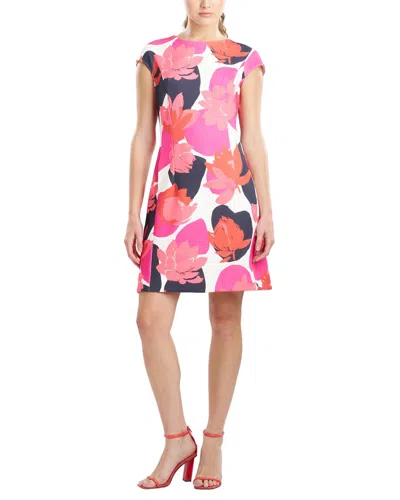 Natori Short Sleeve Lotus Dress In Pink