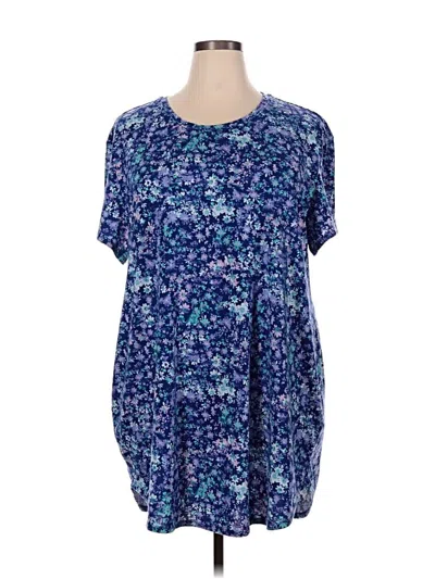 Pre-owned Natori Short Sleeve T-shirt In Blue