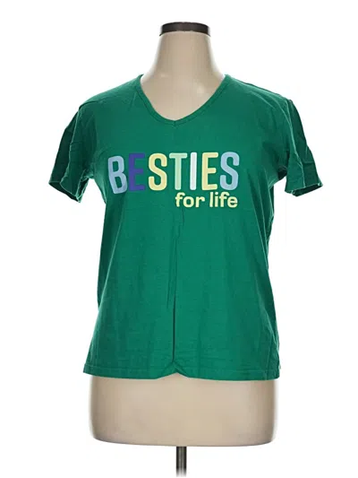 Pre-owned Natori Short Sleeve T-shirt In Green