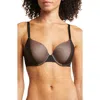 Natori Side Effect Contour T-shirt Bra In Black/cafe