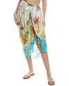 Natori Silk-blend Caftan In White