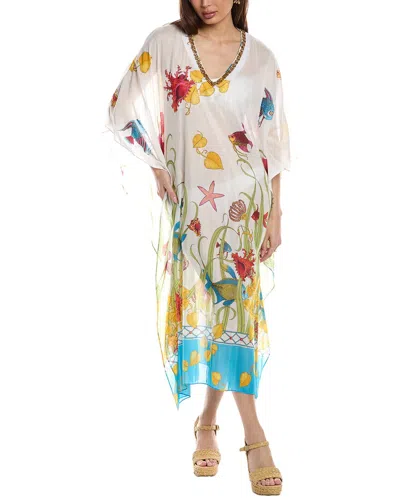 Natori Silk-blend Pareo In White