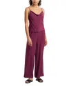 Natori Sleek Cami Pajama Set In Burgundy