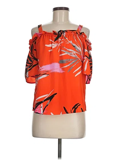 Pre-owned Natori Sleeveless Blouse In Orange