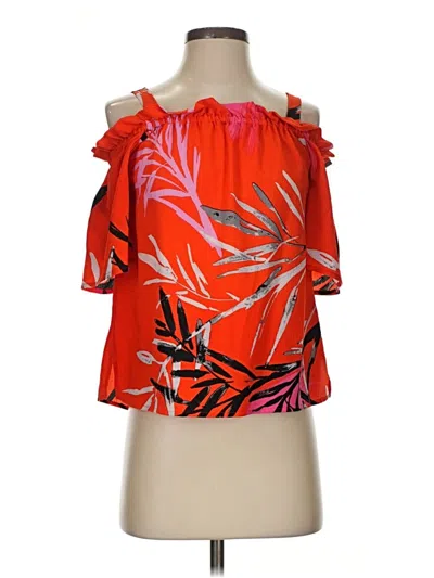 Pre-owned Natori Sleeveless Blouse In Orange