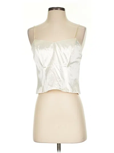 Pre-owned Natori Sleeveless Blouse In Silver