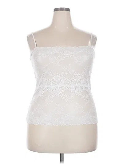 Pre-owned Natori Sleeveless Top Ivory Sweetheart Neckline Tops