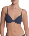 Natori Soft Focus Comfort Convertible Demi T-shirt Bra In Blue