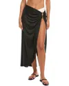 Natori Solid Jersey Pareo In Black