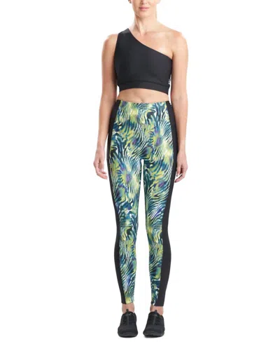 Natori Solstice Track Leggings In Citron Multi
