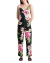 Natori Sonomi Cami & Pant Pajama Set In Black Multi