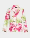 Natori Sonomi Cropped Floral-print Pajama Set