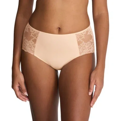 Natori Statement Lace Full Brief In Cameo Rose