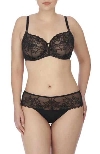 Natori Statement Lace Side Support Bra In Black