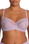 Natori Statement Lace Side Support Bra In Lilac Dream
