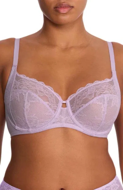 Natori Statement Lace Side Support Bra In Lilac Dream