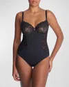 Natori Statement Underwire Bodysuit In Black Cafe