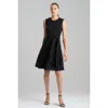 Natori Suzani Lace Diagonal Seam Flare Dress