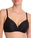 Natori T-shirt Bra Women's Black Stretch Cloud Comfort Back Smoothing Buu354 In Black