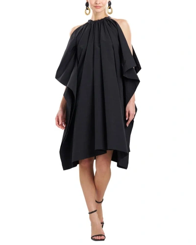 Natori Taffeta Handkerchief Dress In Black