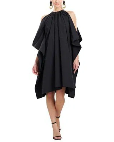 Pre-owned Natori Taffeta Handkerchief Dress Women's In Black